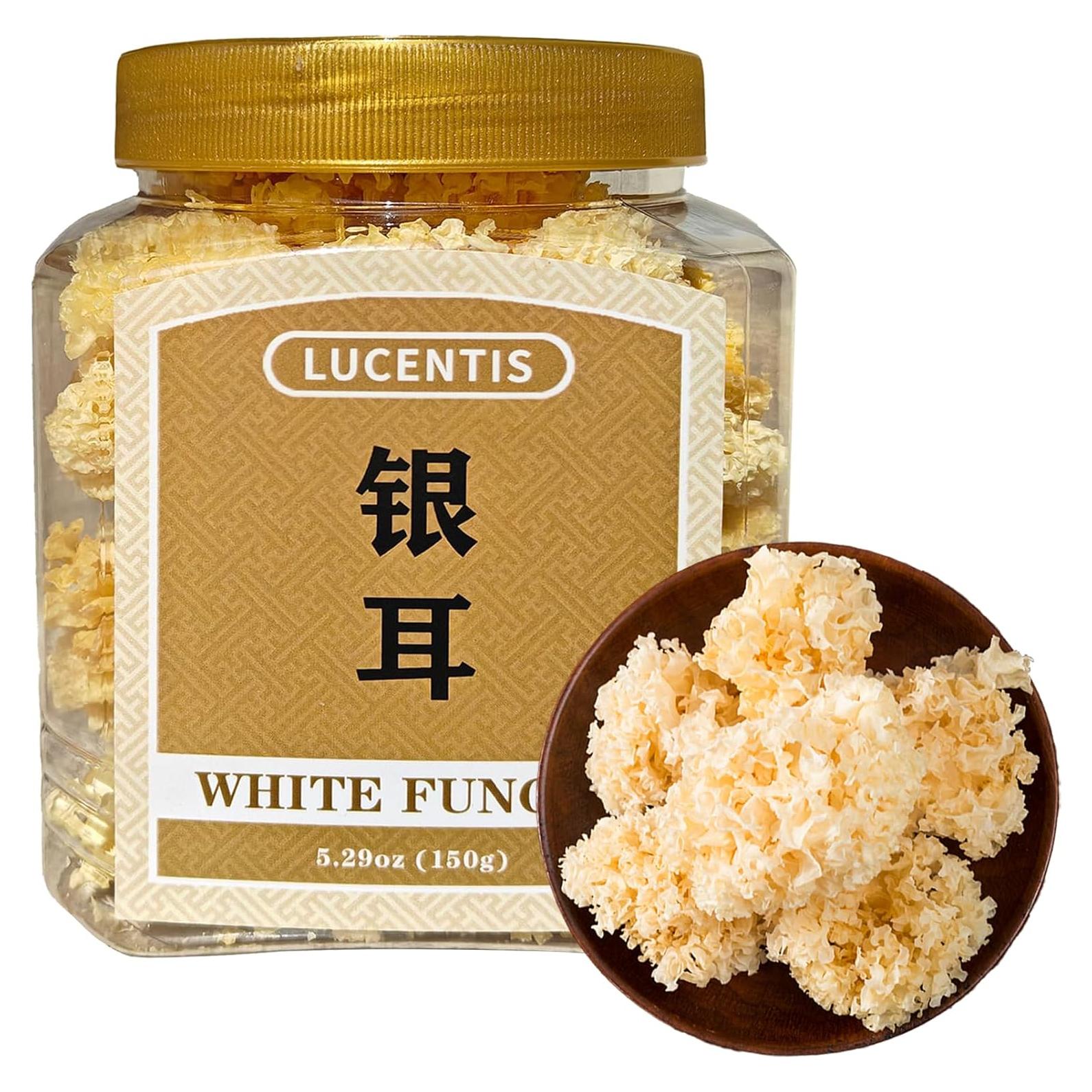 Hongo Blanco Tremella Fuciformis 150g - Hongo de Nieve Seco