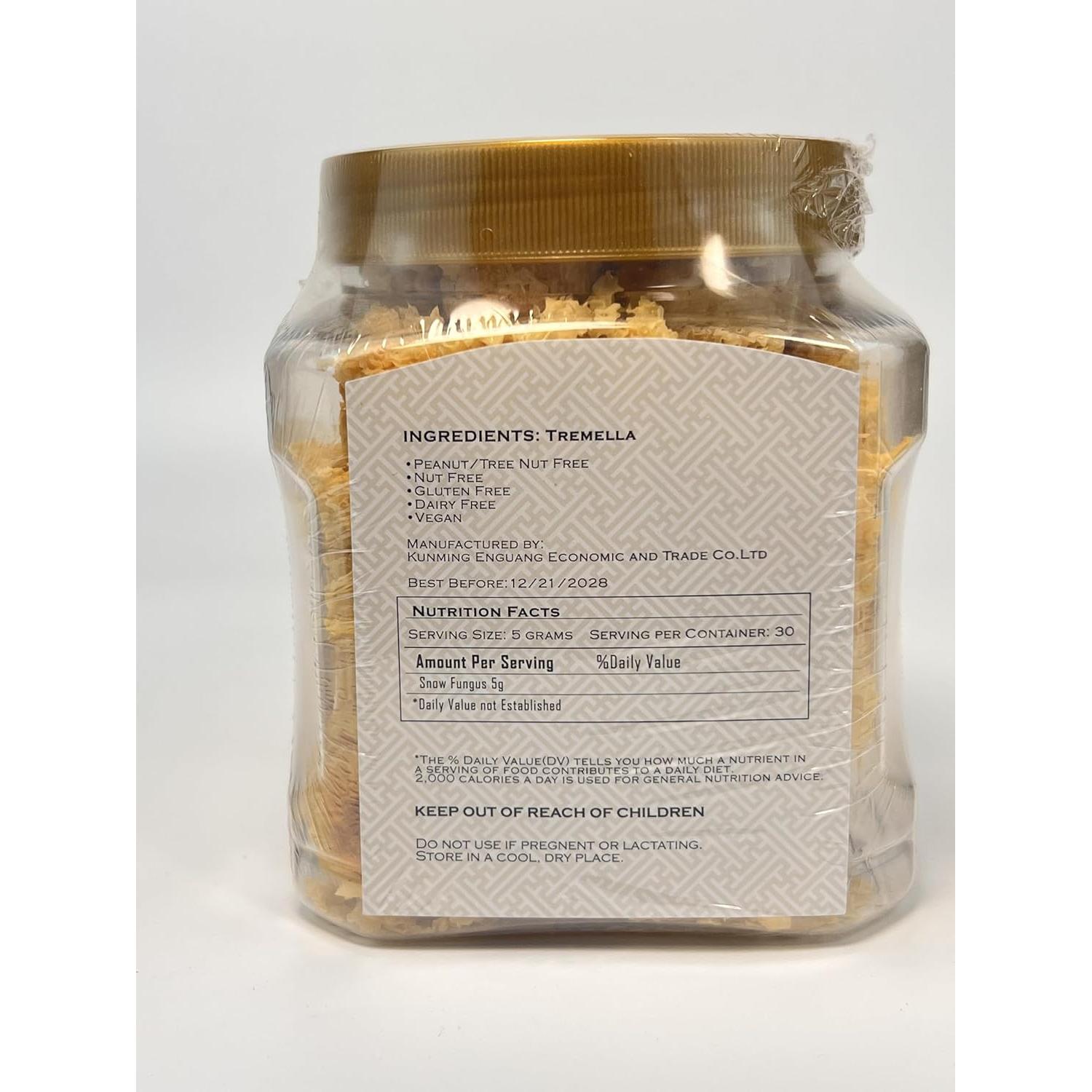 Hongo Blanco Tremella Fuciformis 150g - Hongo de Nieve Seco