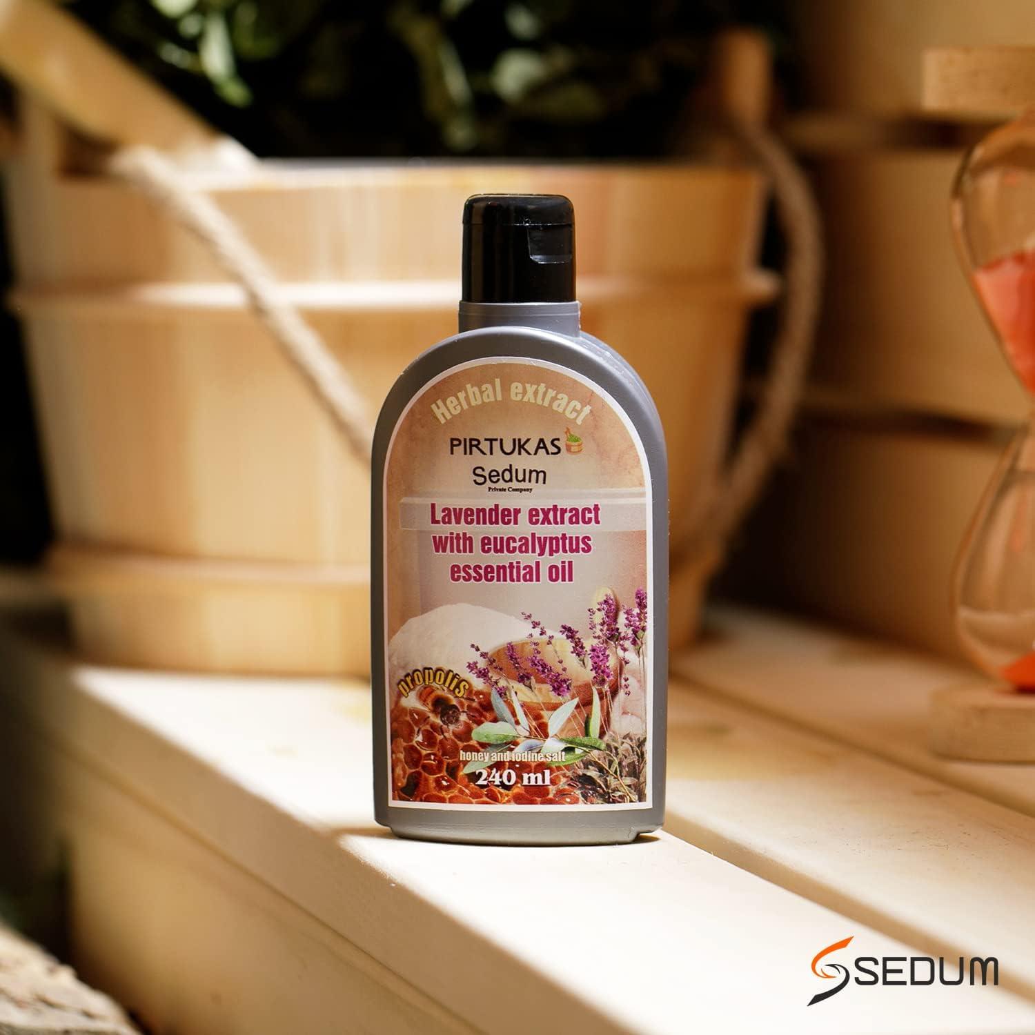 Extracto Herbal Sedum 240ml - Lavanda y Eucalipto para Sauna