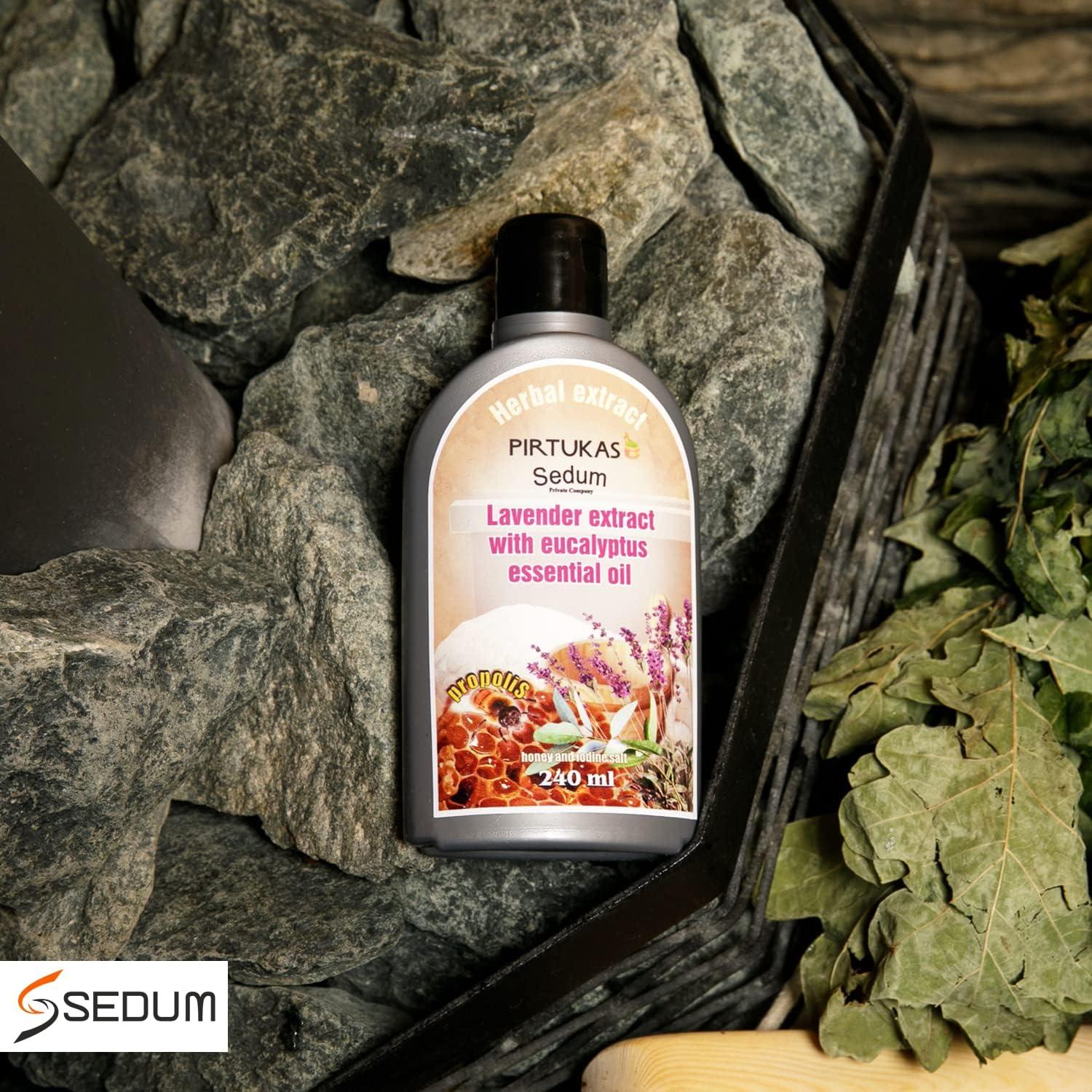 Extracto Herbal Sedum 240ml - Lavanda y Eucalipto para Sauna