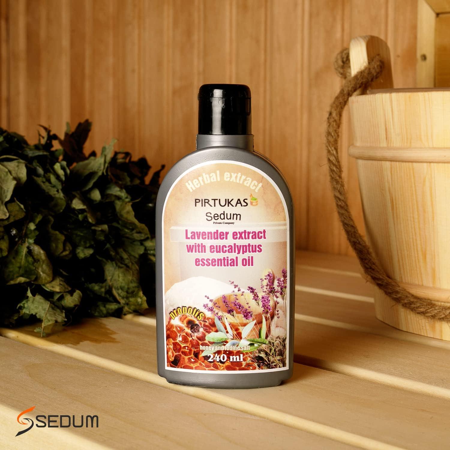 Extracto Herbal Sedum 240ml - Lavanda y Eucalipto para Sauna