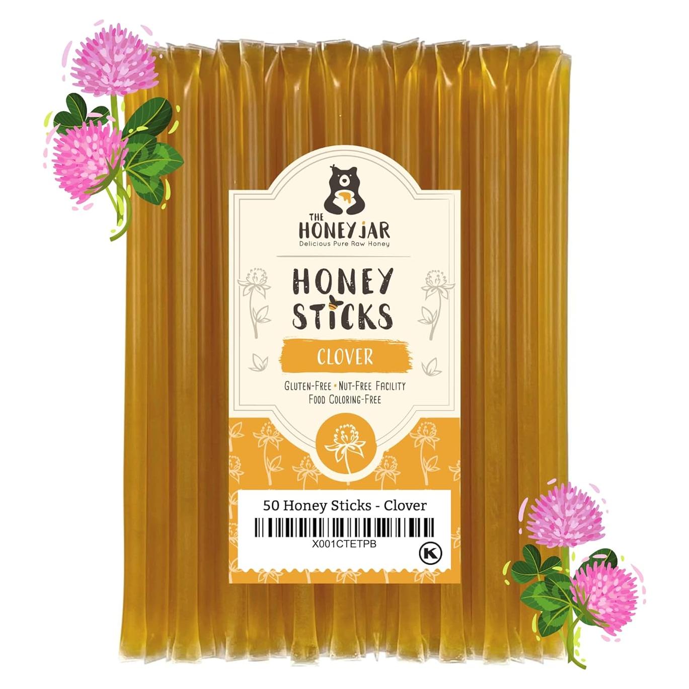 Palitos de Miel Pura The Honey Jar - 50 Unidades Sabor Natural