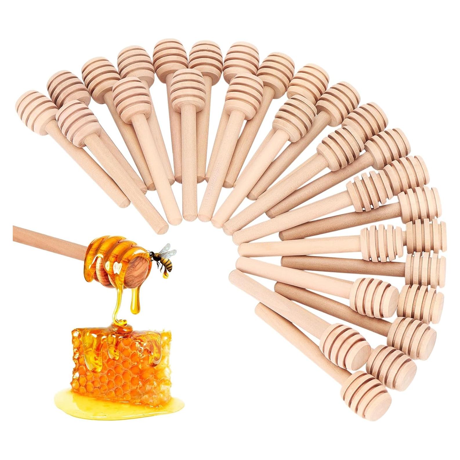 30 Palitos de Madera para Miel AUGHOA 8 cm Decorativos