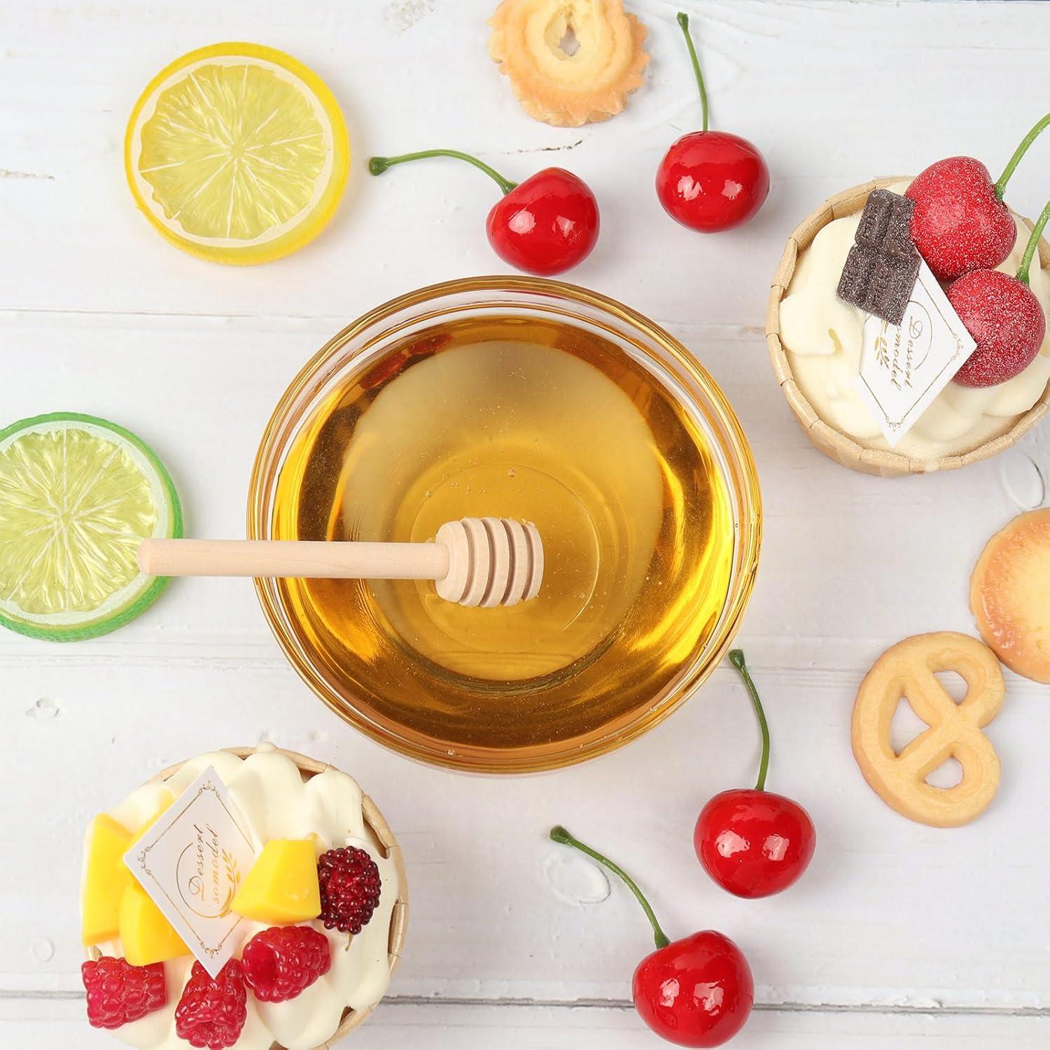 30 Palitos de Madera para Miel AUGHOA 8 cm Decorativos