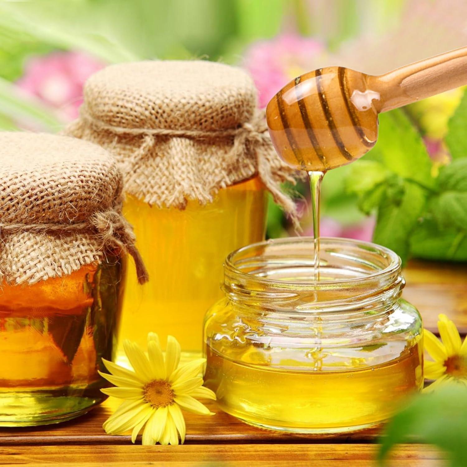 30 Palitos de Madera para Miel AUGHOA 8 cm Decorativos