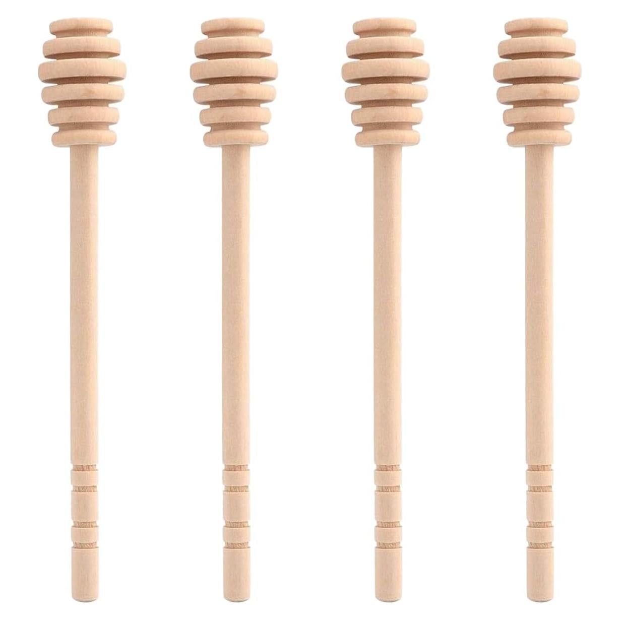 4 Palitos de Madera para Miel 16 cm ICEYLI - Dosificadores Naturales
