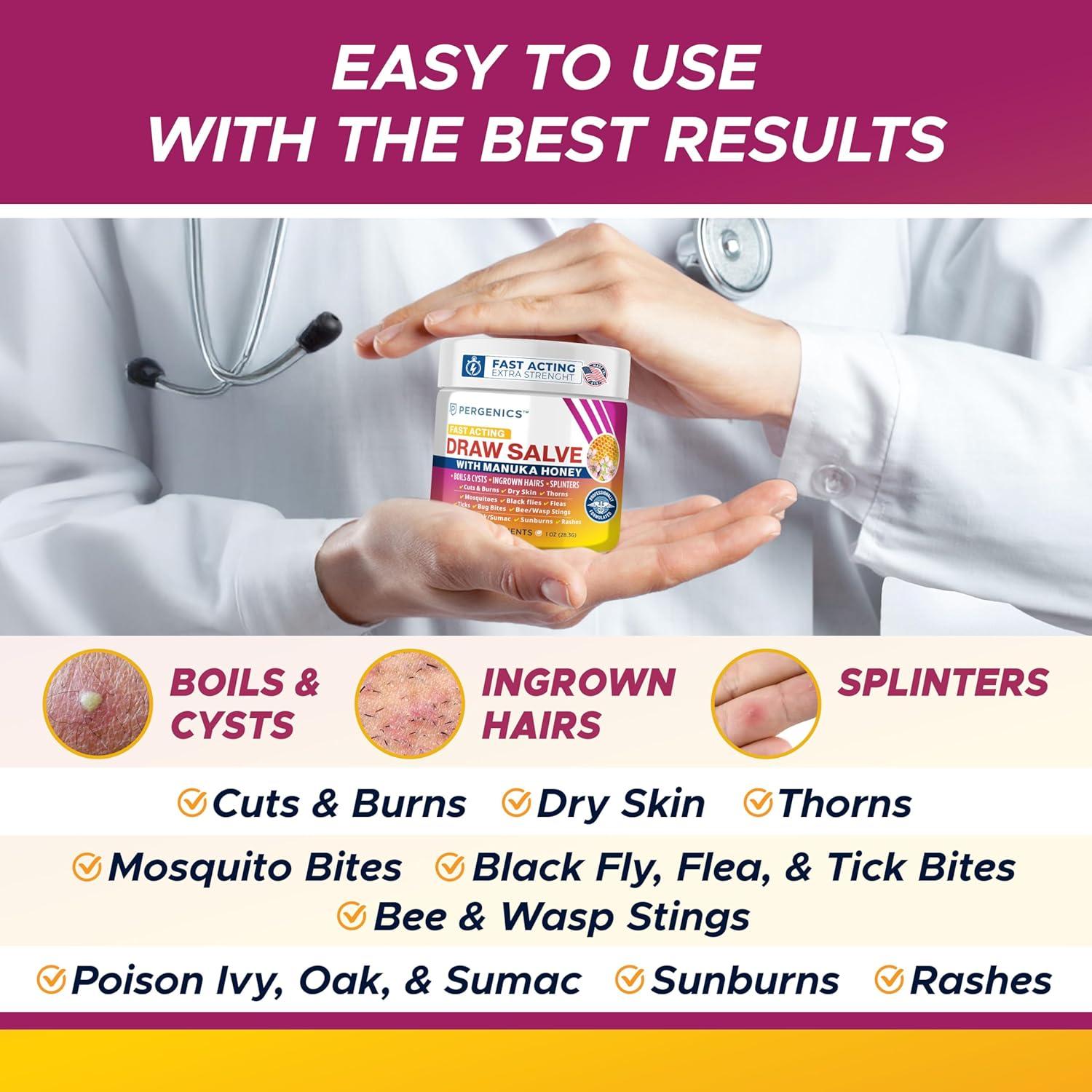 Ungüento Pergenics con Miel de Manuka 28.35 g - Multiusos para Piel