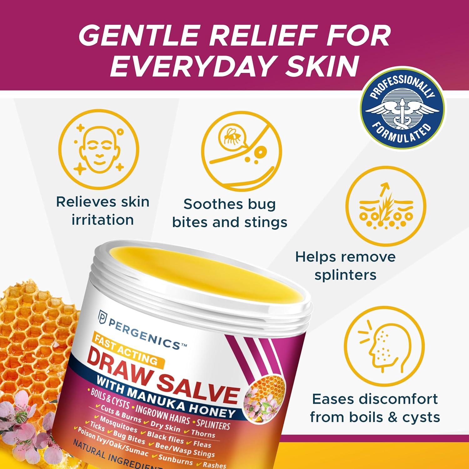 Ungüento Pergenics con Miel de Manuka 28.35 g - Multiusos para Piel