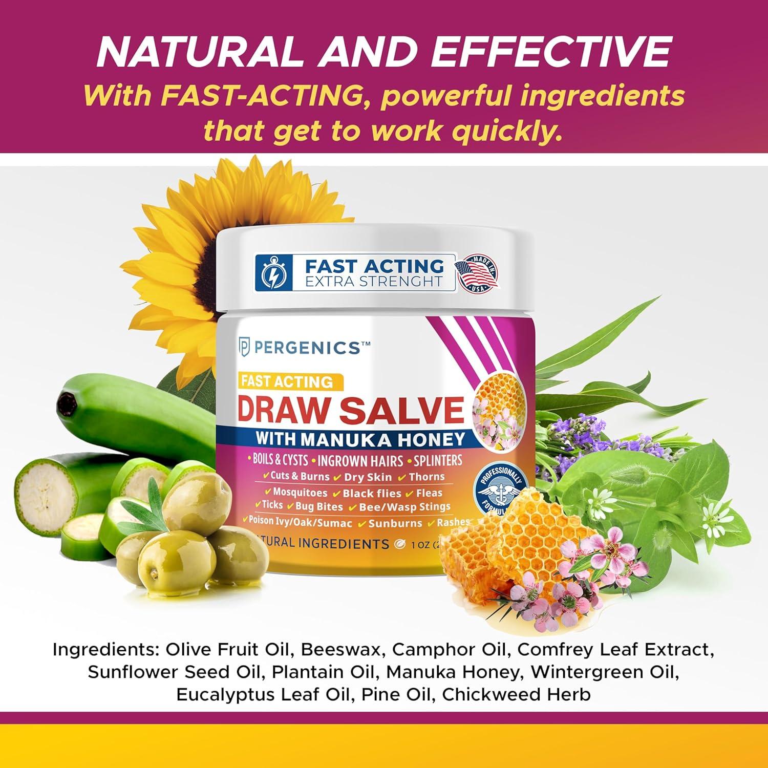 Ungüento Pergenics con Miel de Manuka 28.35 g - Multiusos para Piel