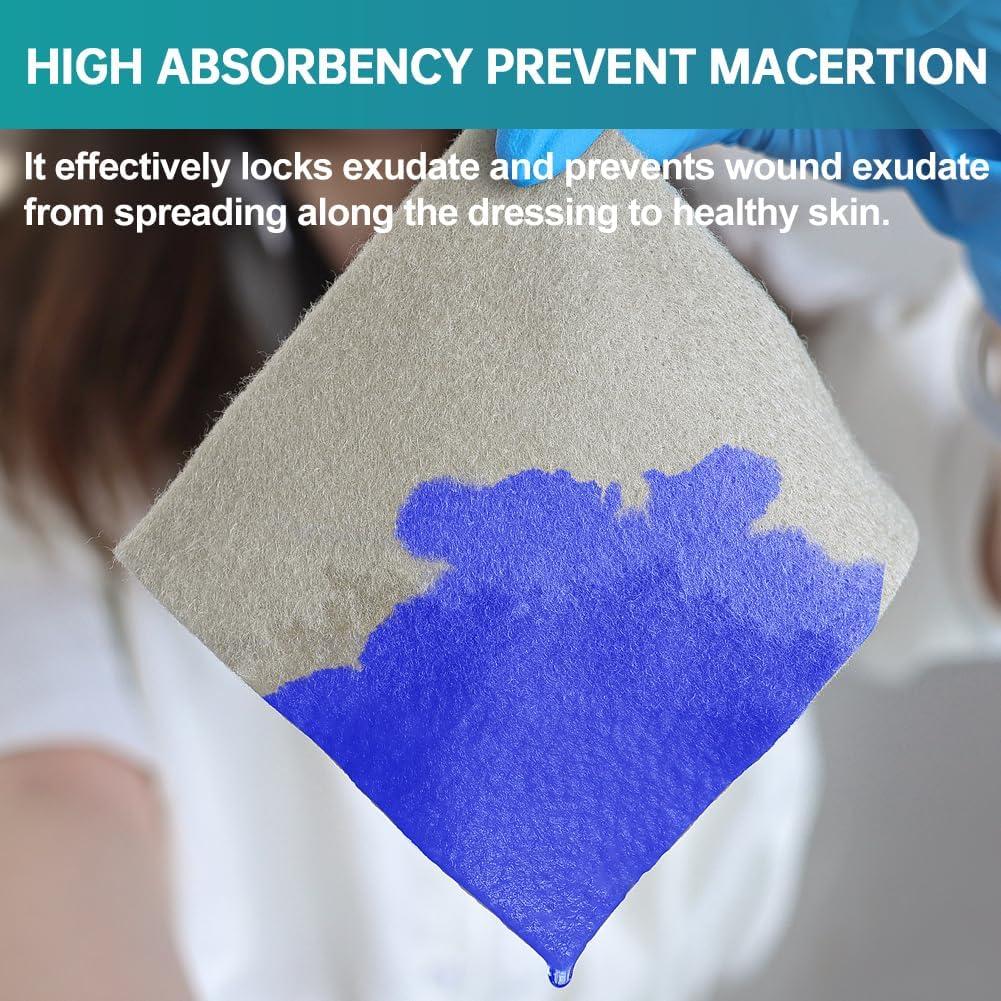 Vendas de Alginato de Calcio Plateado Dimora - 5 Paquetes 10.16 cm