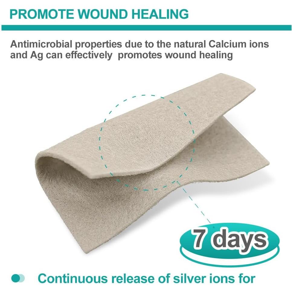 Vendas de Alginato de Calcio Plateado Dimora - 5 Paquetes 10.16 cm