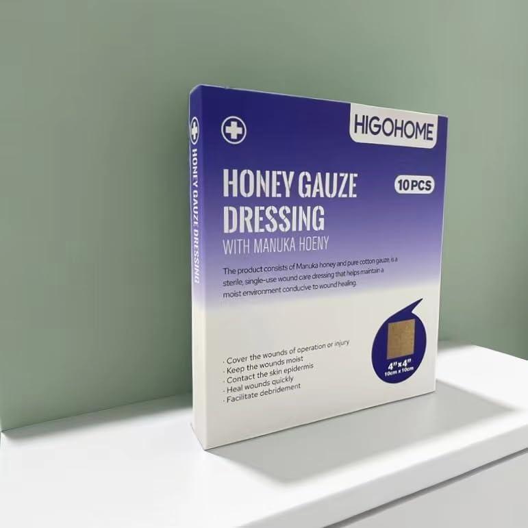 Venda de Gasa de Miel de Manuka Dermacare 10x10 cm - 10 Paquetes