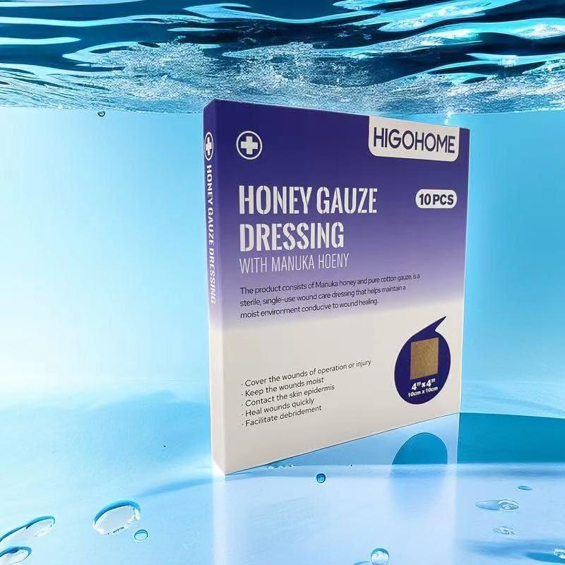 Venda de Gasa de Miel de Manuka Dermacare 10x10 cm - 10 Paquetes
