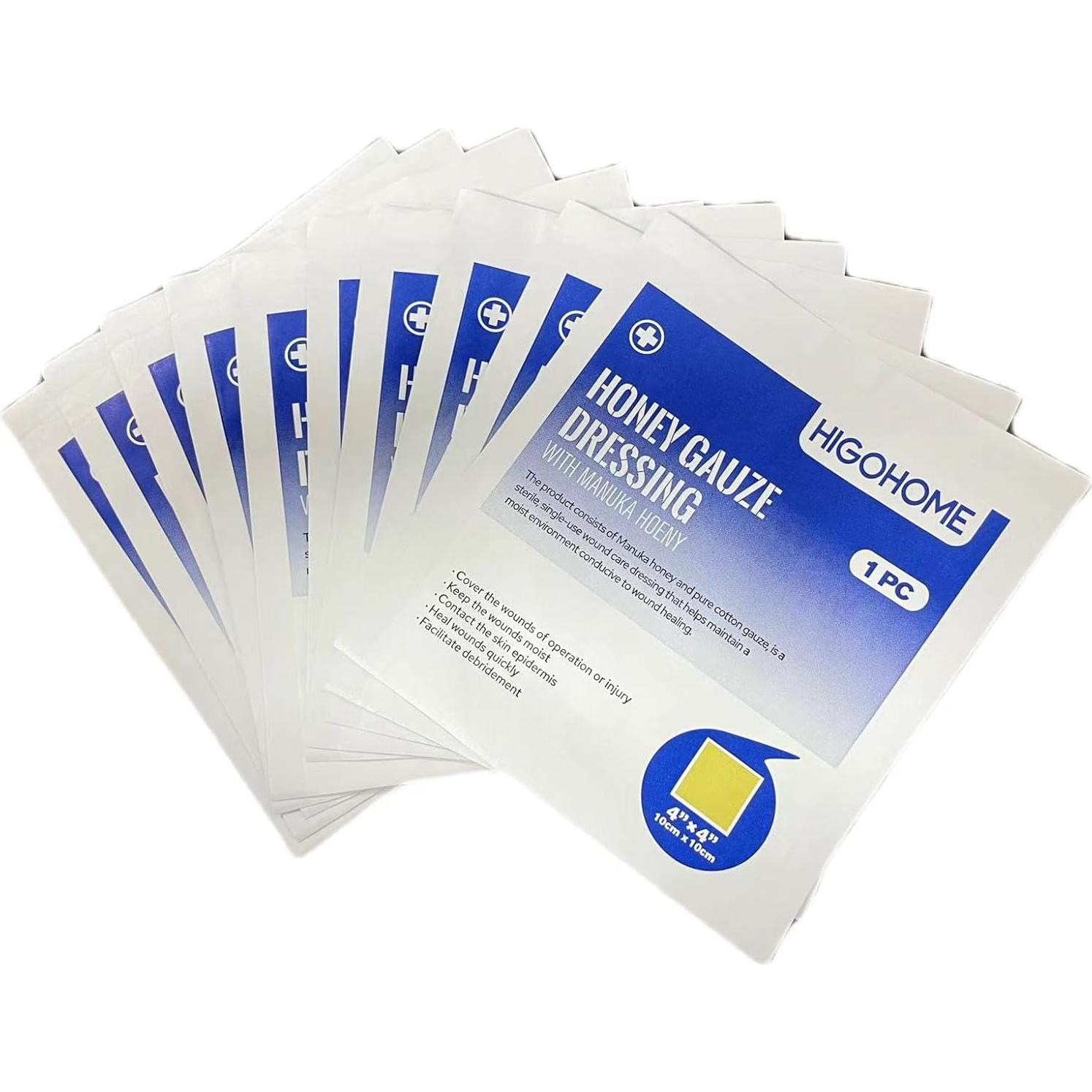 Venda de Gasa de Miel de Manuka Dermacare 10x10 cm - 10 Paquetes