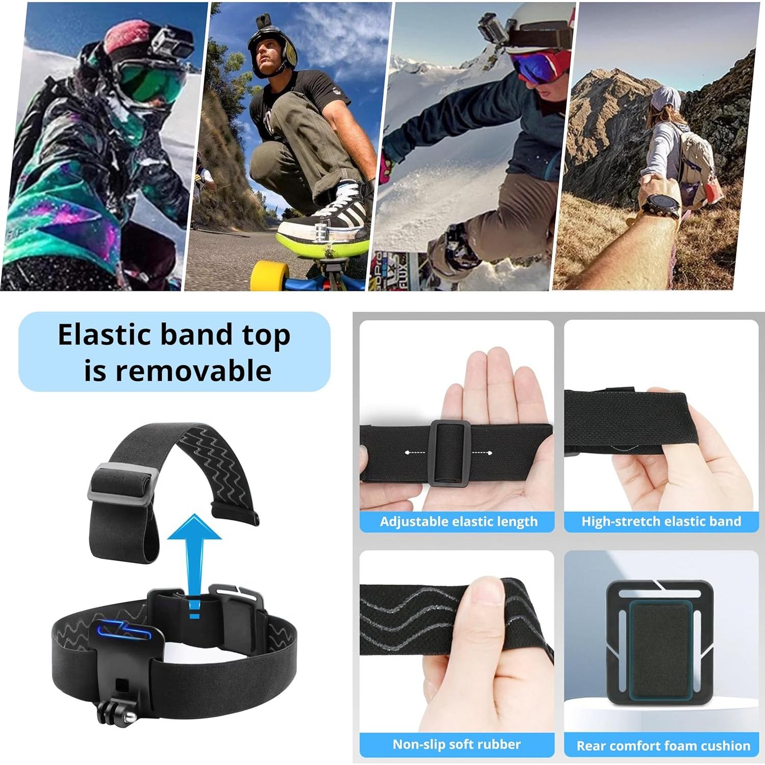 Kit de Accesorios Lifelimit 62 en 1 para Cámaras de Acción