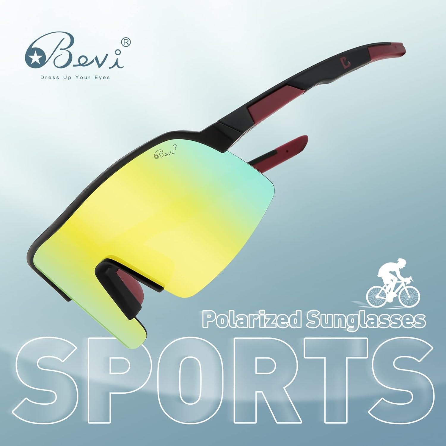 Gafas de sol Bevi deportivas polarizadas TR90 unisex