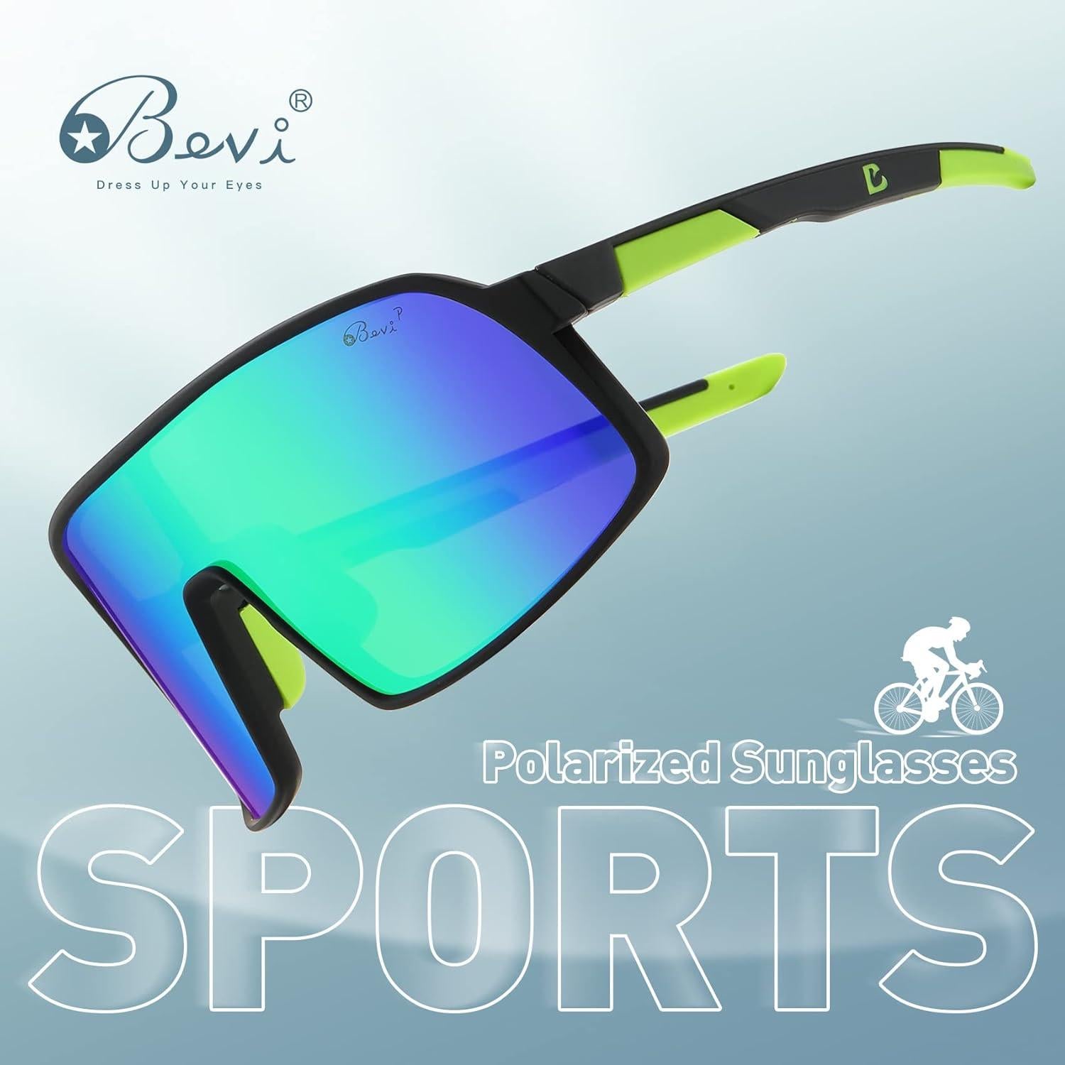 Gafas de sol Bevi deportivas polarizadas TR90 para ciclismo
