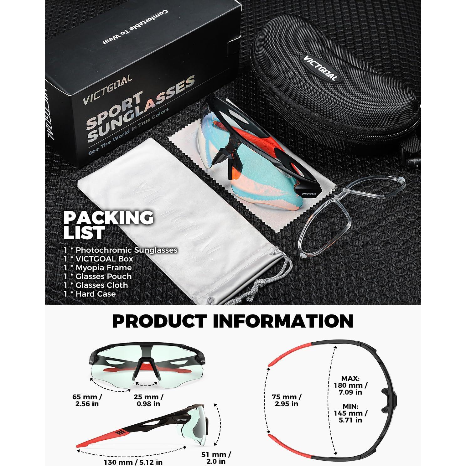 Gafas de Ciclismo VICTGOAL Va309 Fotocromáticas UV400