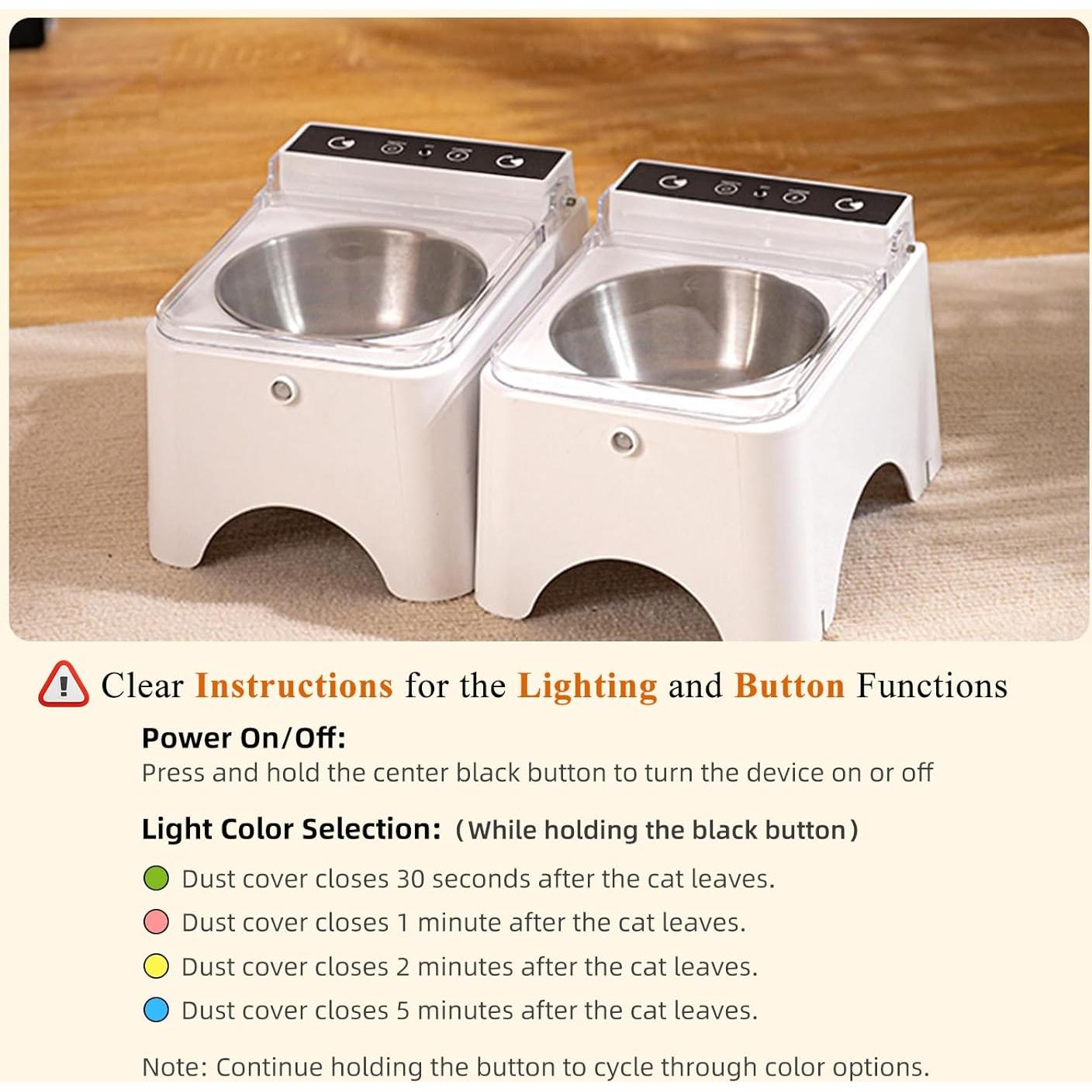 Comedero Automático DINGDINGYU para Gatos Elevado 330ml