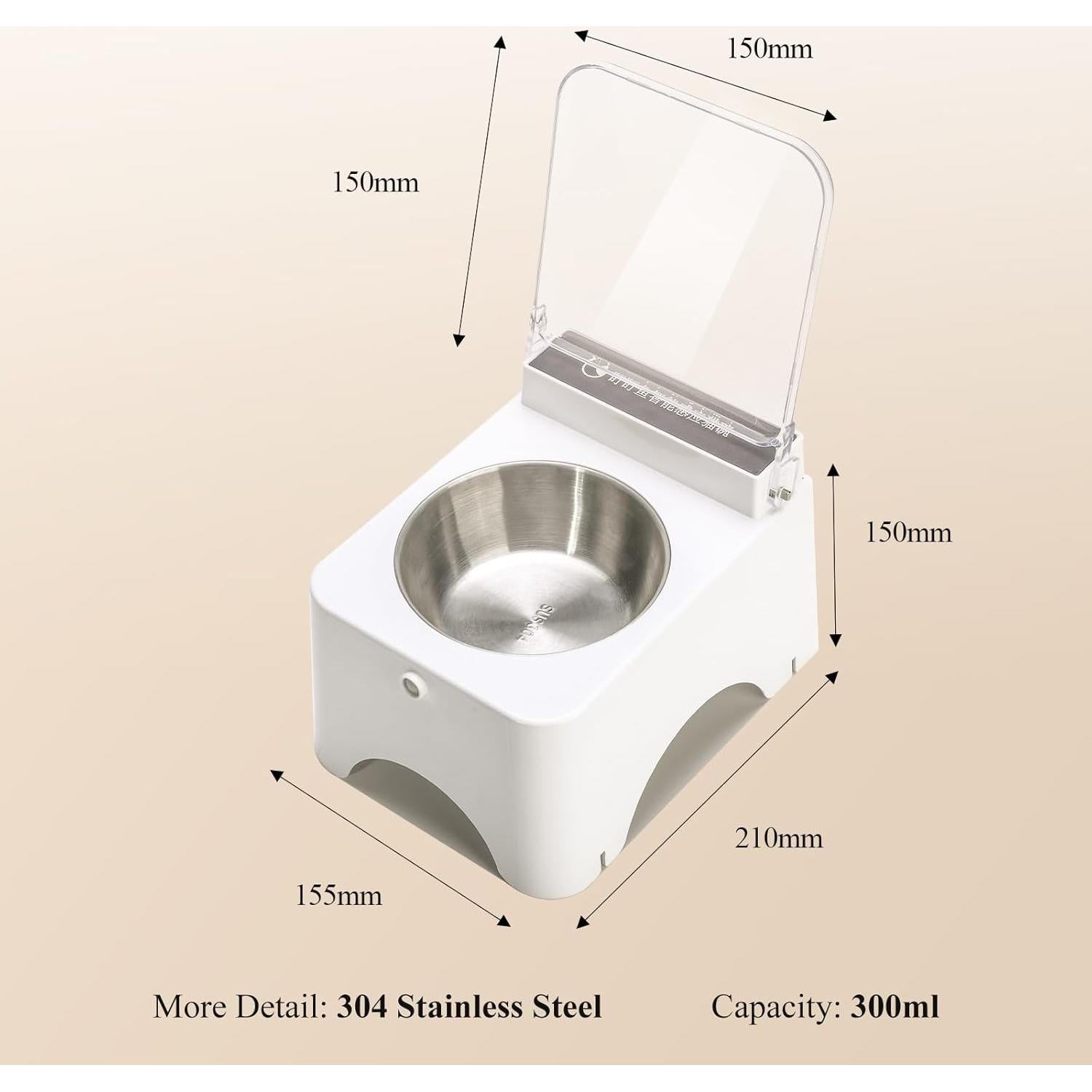 Comedero Automático DINGDINGYU para Gatos Elevado 330ml