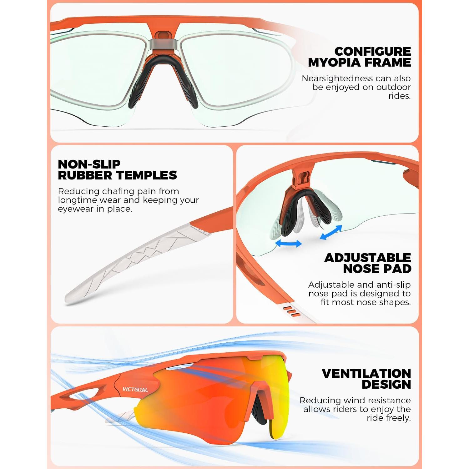Gafas de Ciclismo VICTGOAL Va309 Fotocromáticas UV400