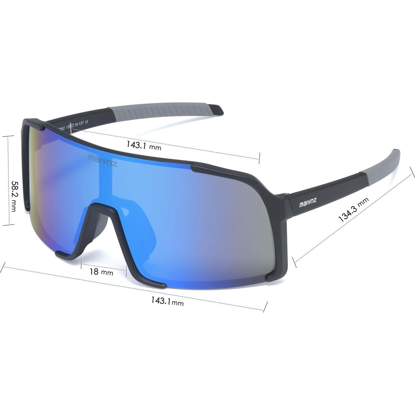 Gafas de béisbol Maivnz 882 UV400 para ciclismo y running