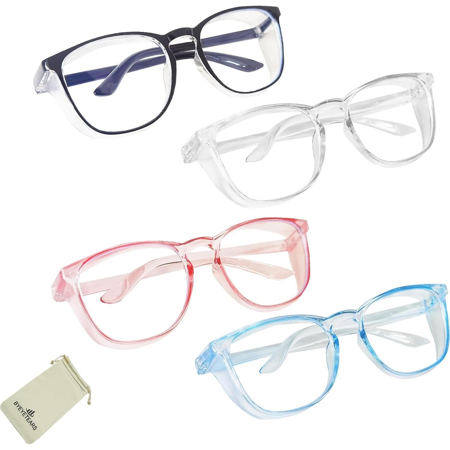 Gafas de Seguridad BYEYETEARS Anti Niebla con Protectores