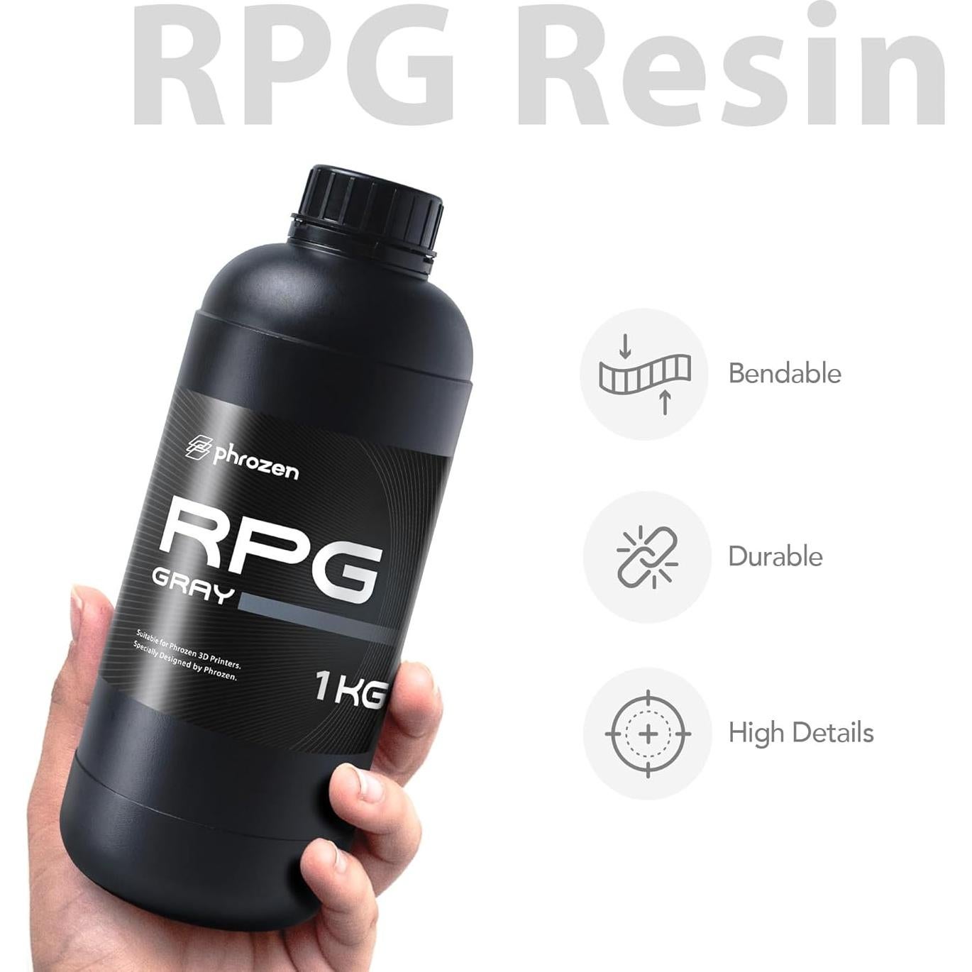 Impresora 3D Resina Phrozen RPG 405nm Acabado Mate Gris