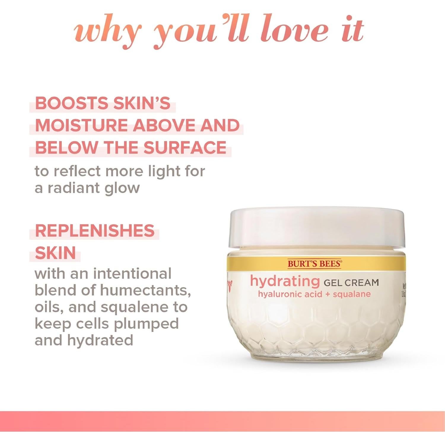 Crema de Gel Hidratante Burt's Bees 51g para Piel Normal y Mixta