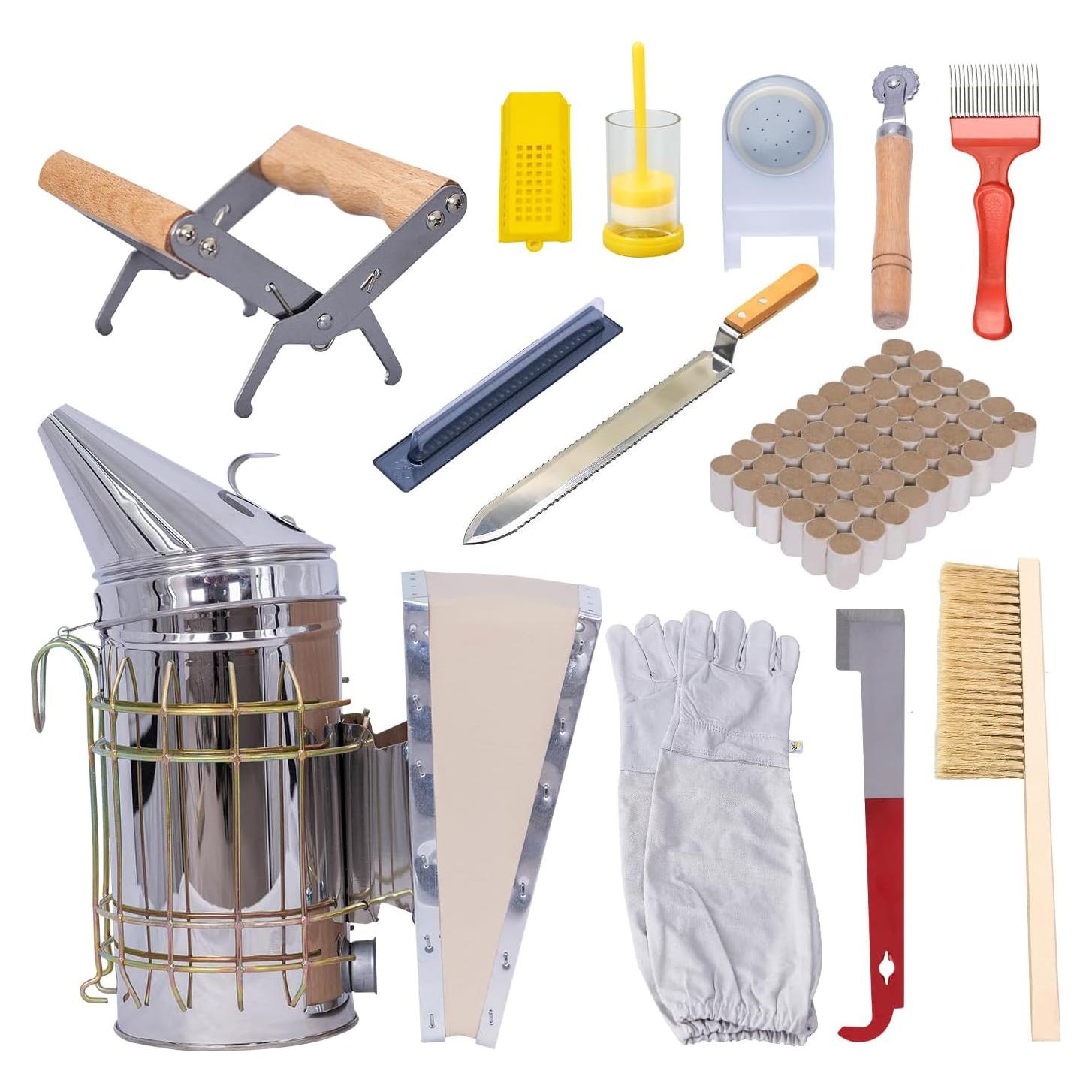 Kit de Apicultura 13 Piezas MayBee con Ahumador y Herramientas