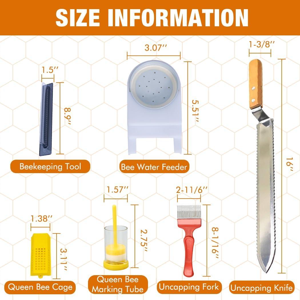 Kit de Apicultura 13 Piezas MayBee con Ahumador y Herramientas