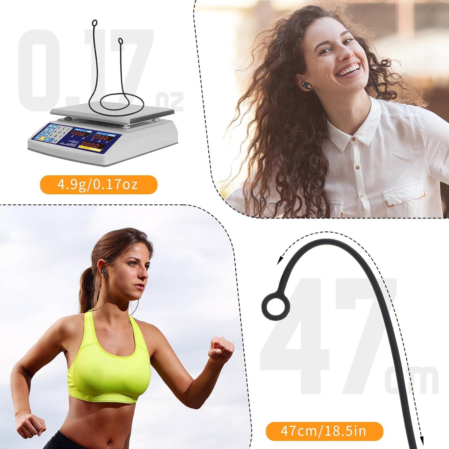 Paquete de 2 correas de silicona Ptwola para auriculares Bluetooth