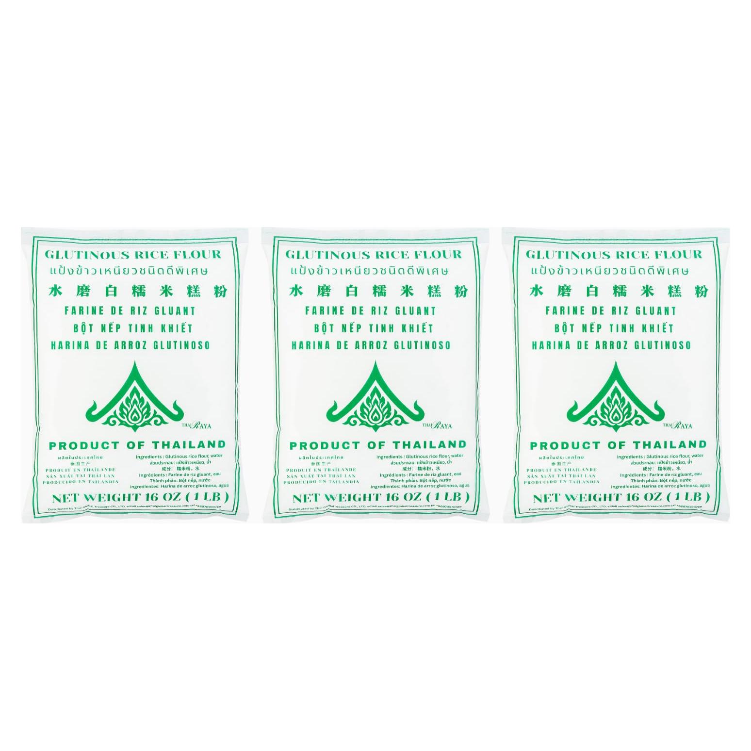 Harina de Arroz Glutinoso Thairaya 454g - Sin Gluten, Vegana