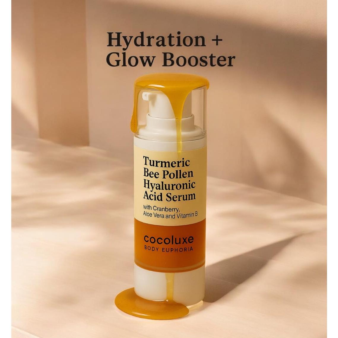 Suero Hidratante Cocoluxe con Ácido Hialurónico y Cúrcuma 113g