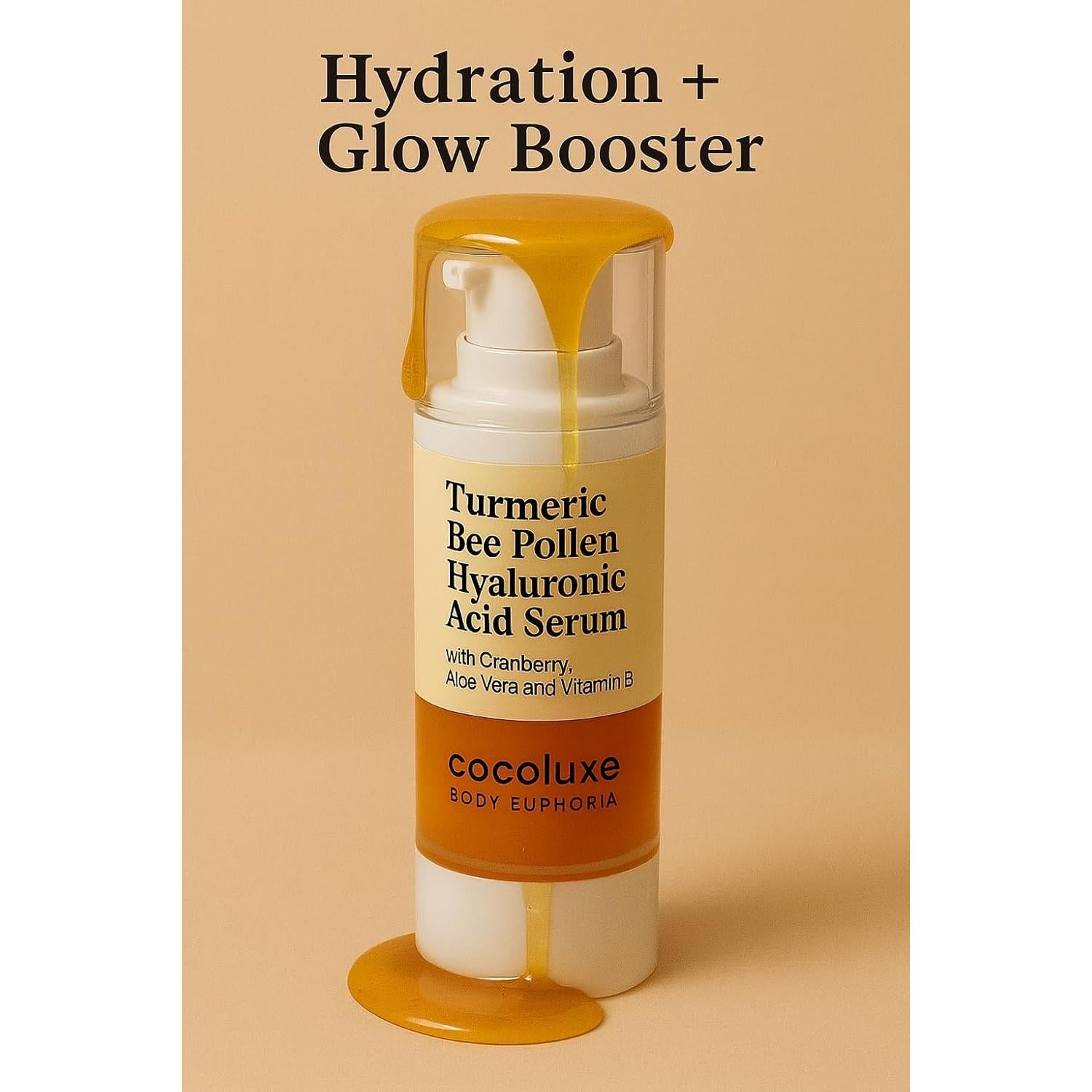 Suero Hidratante Cocoluxe con Ácido Hialurónico y Cúrcuma 113g