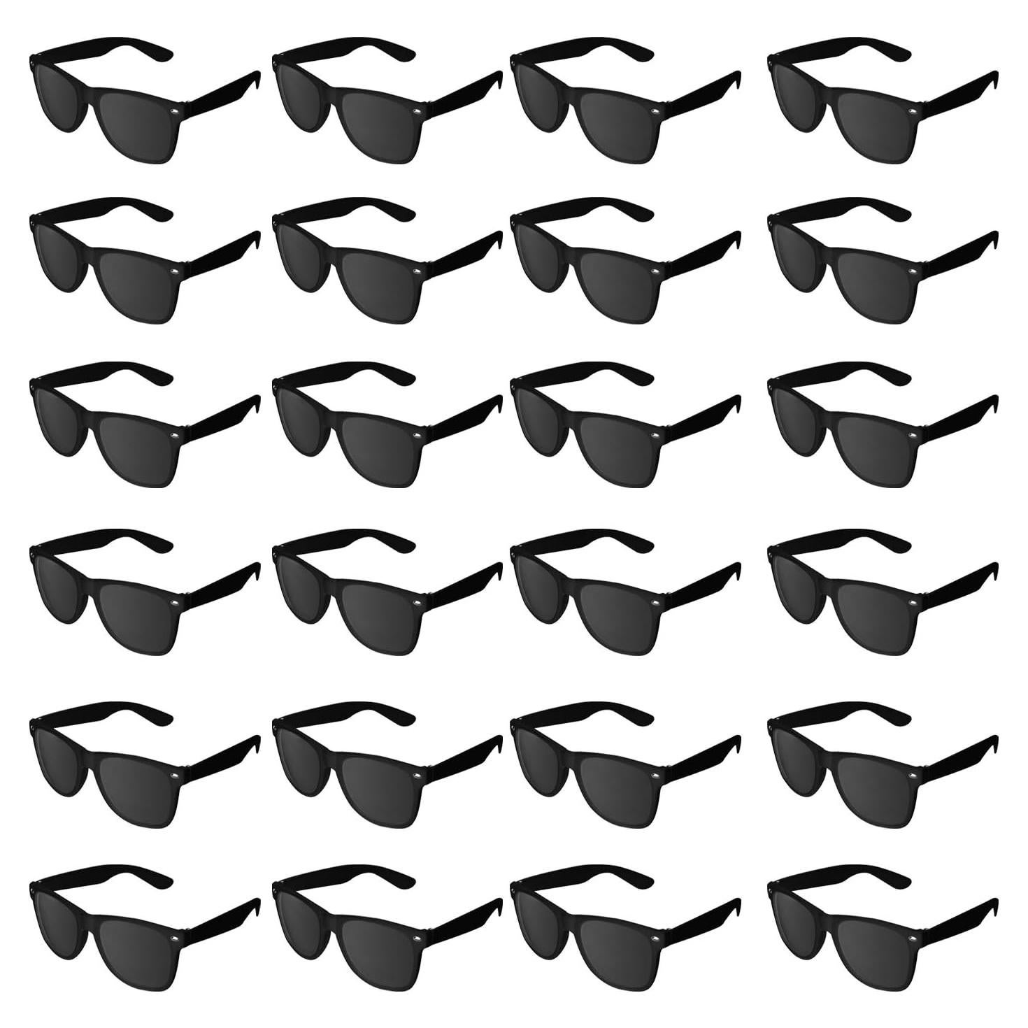 Gafas de Sol Retro Unisex Super Z Outlet - 12 Piezas Negras