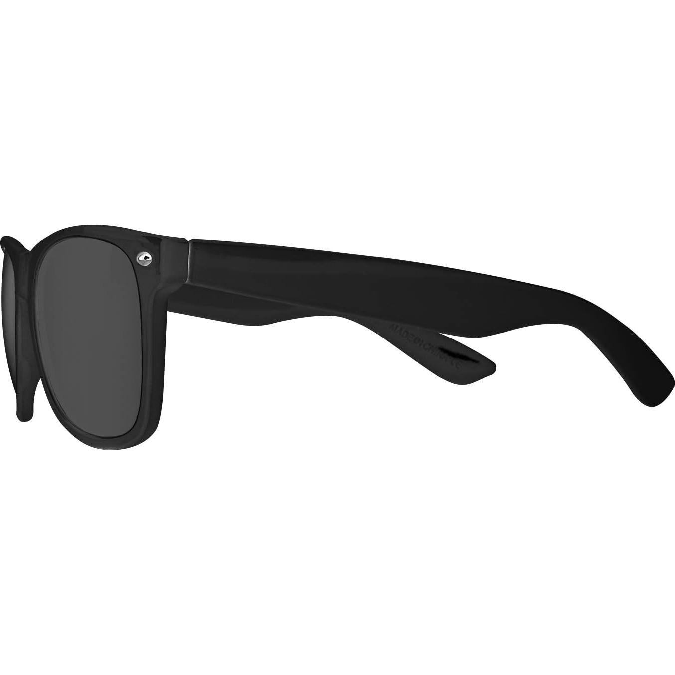 Gafas de Sol Retro Unisex Super Z Outlet - 12 Piezas Negras