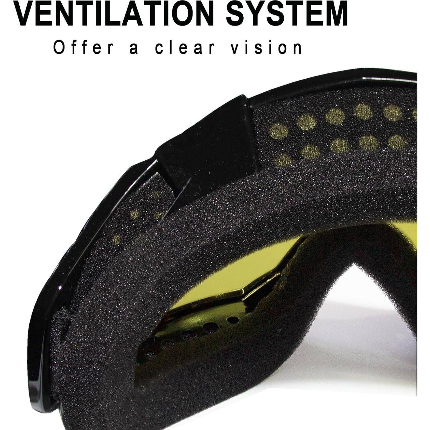 Gafas de Motocicleta Shutuan Marco Negro Lente UV 400