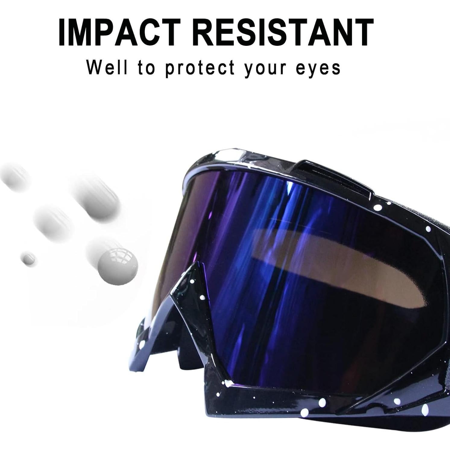 Gafas de Motocicleta Shutuan con Lente UV 400 y Correa Ajustable