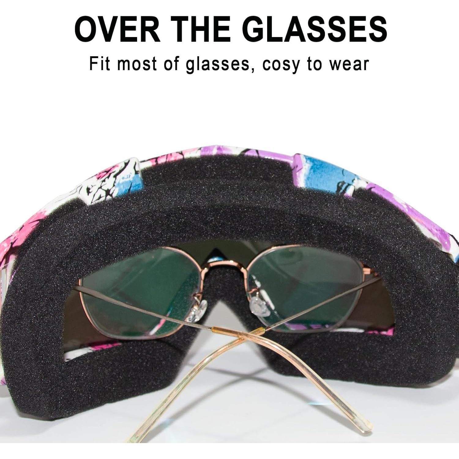 Gafas de Motocicleta Shutuan Rosa UV400 Ajustables