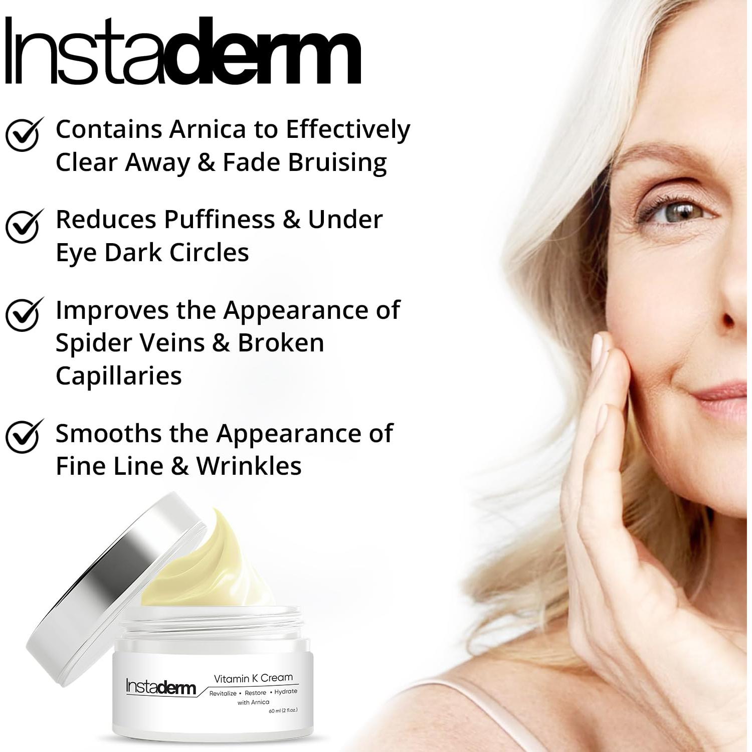 Crema de Vitamina K Instaderm 149g - Hidratante para Moretones