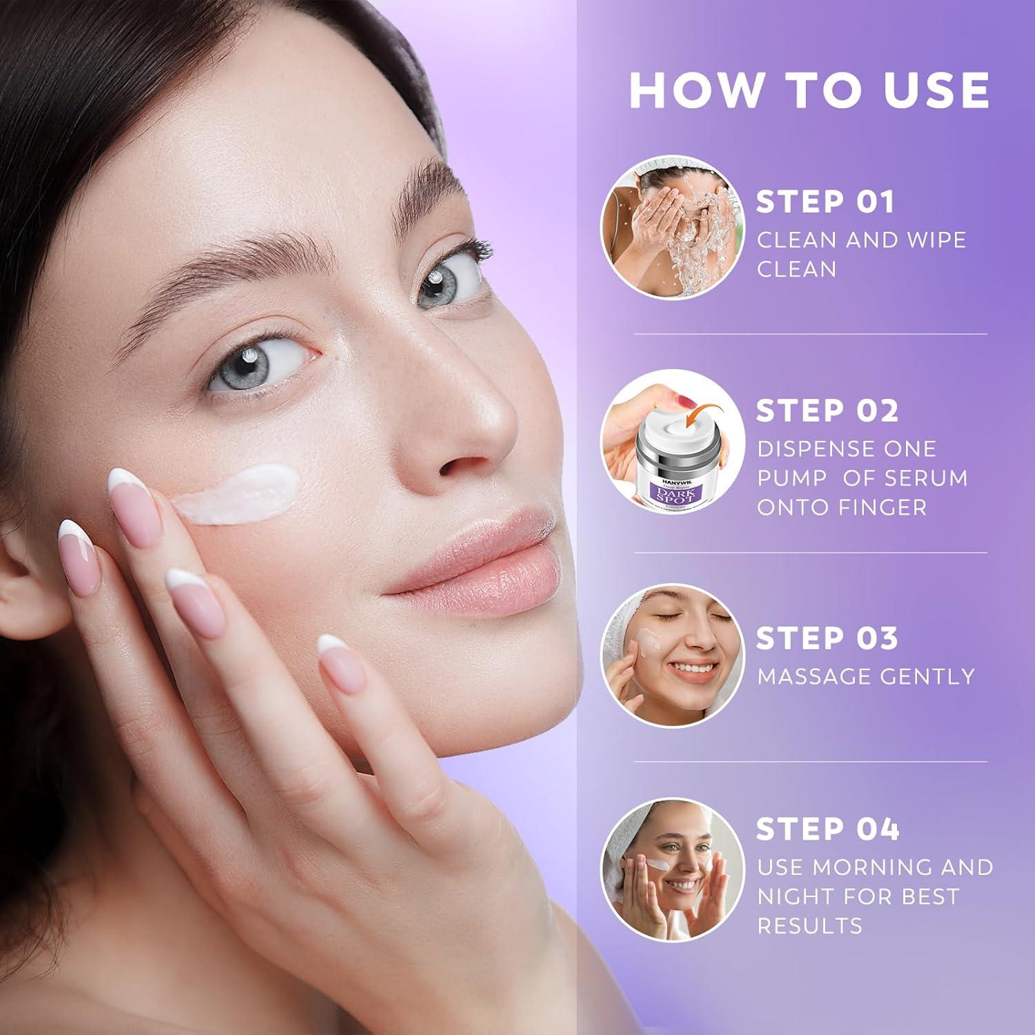 HANYWIL Removedor de Manchas Oscuras 50 ml - Suero y Crema