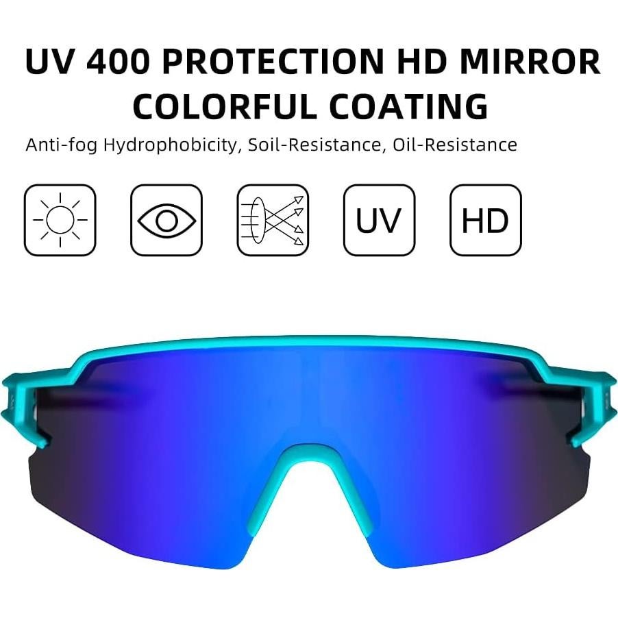 Gafas de sol polarizadas ROCKBROS 10171 UV400 unisex azul