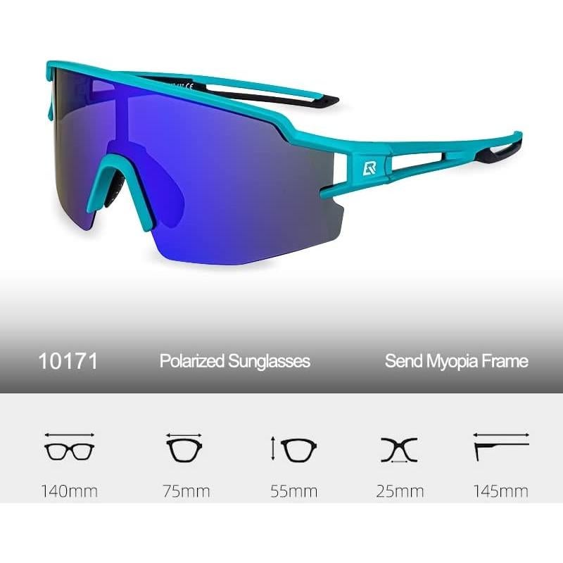 Gafas de sol polarizadas ROCKBROS 10171 UV400 unisex azul