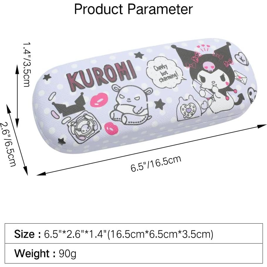 Funda Dura para Gafas PERFECTSIGHT Morado, Ligera y Resistente