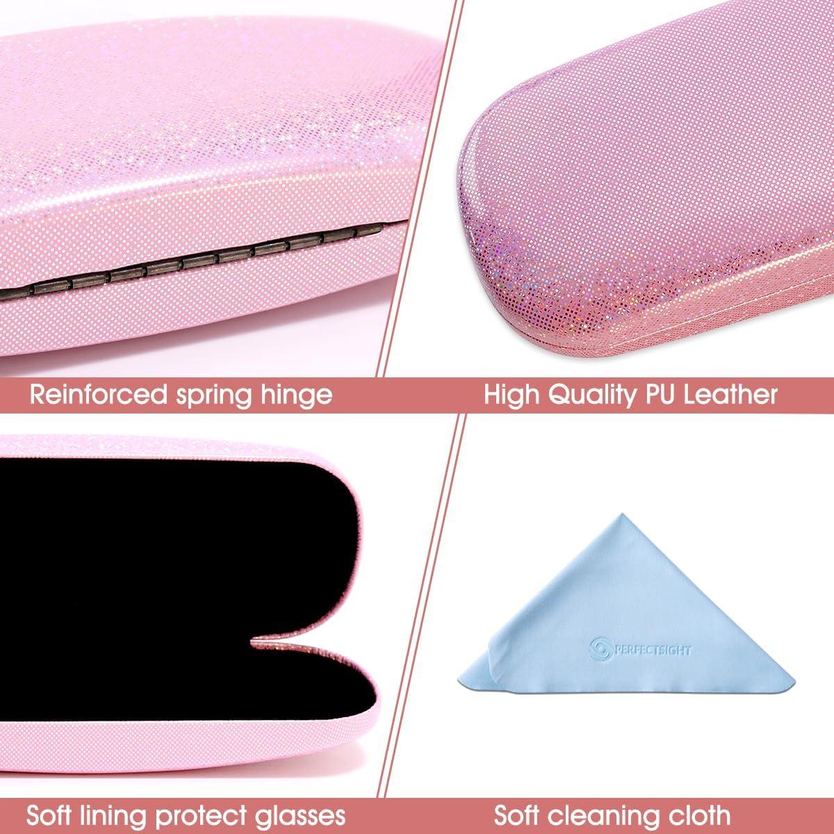 Funda Dura para Gafas PERFECTSIGHT Floral Rosa 16x6x3.5cm