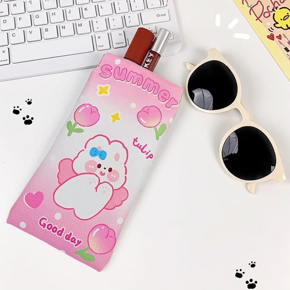 Funda Dura para Gafas PERFECTSIGHT Kawaii Rosa Amarillo