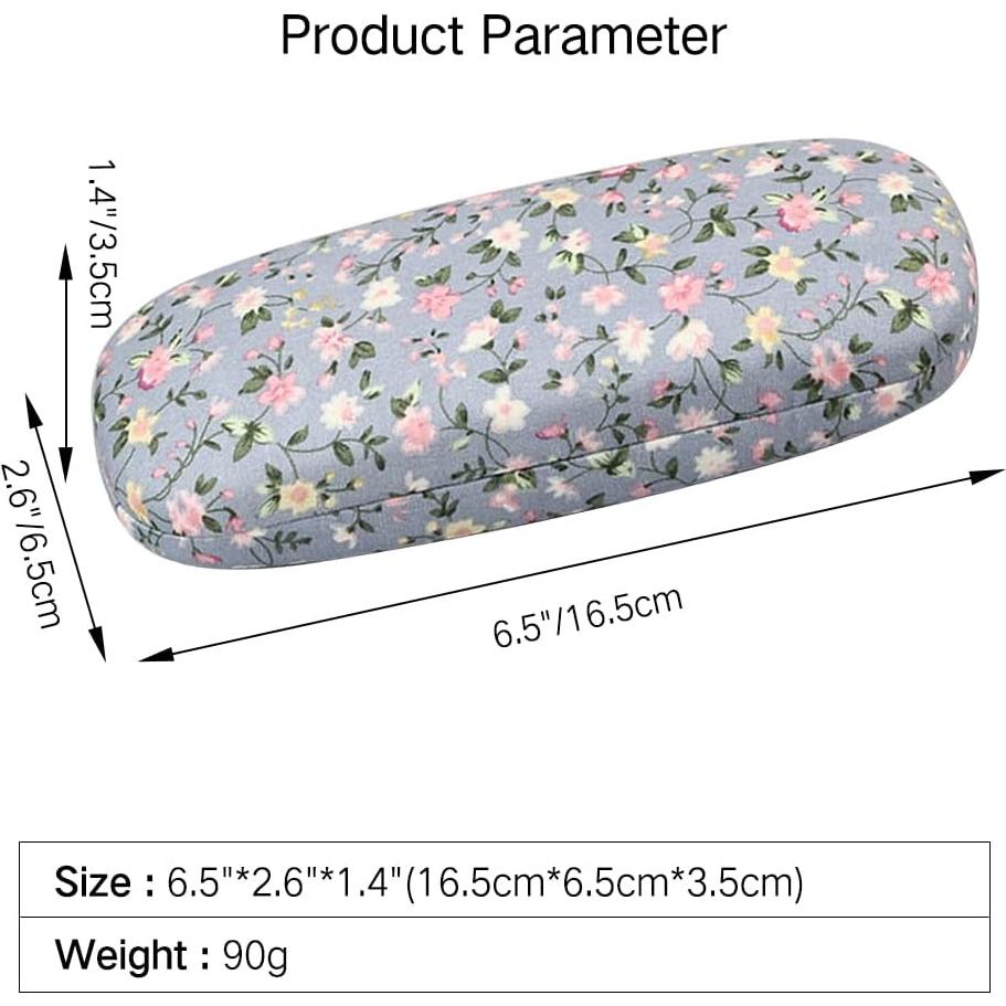 Funda Dura para Gafas PERFECTSIGHT Floral, Ligera y Resistente