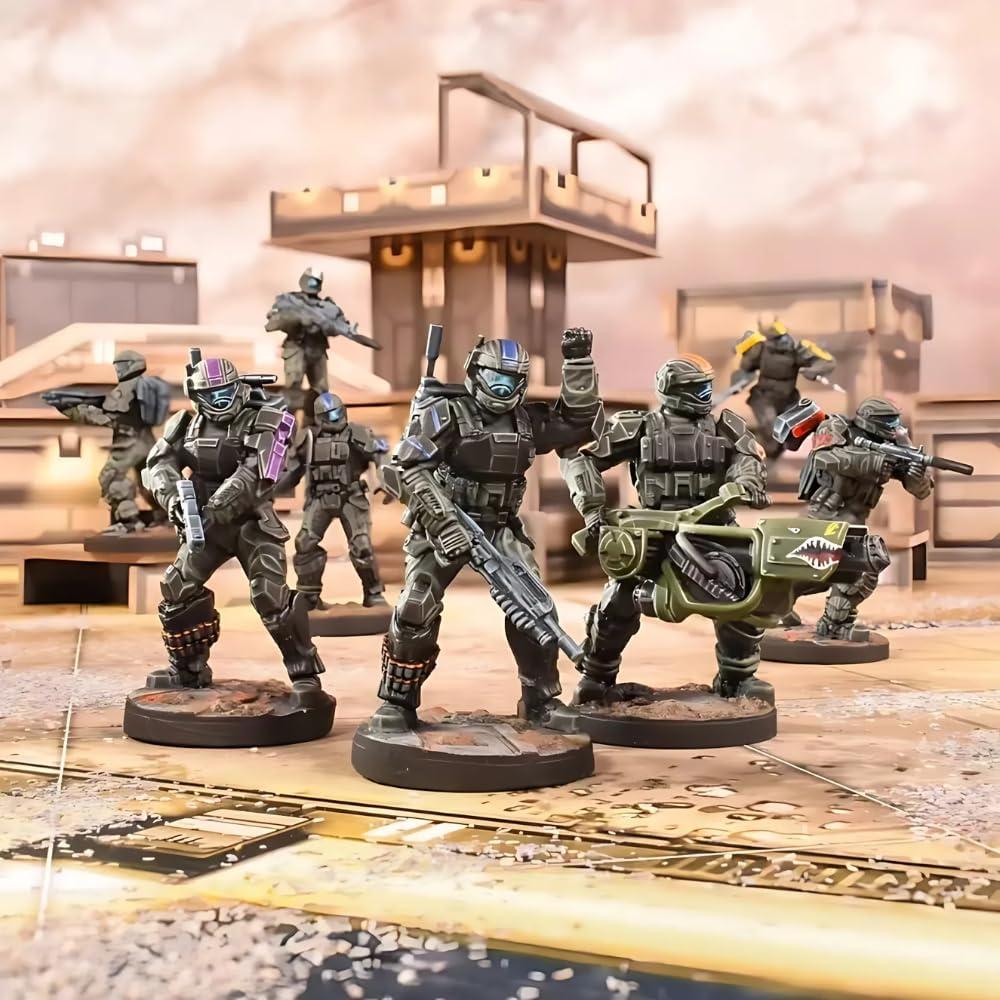 Juego de Mesa Mantic Halo: Flashpoint ODST - Miniaturas y Terreno