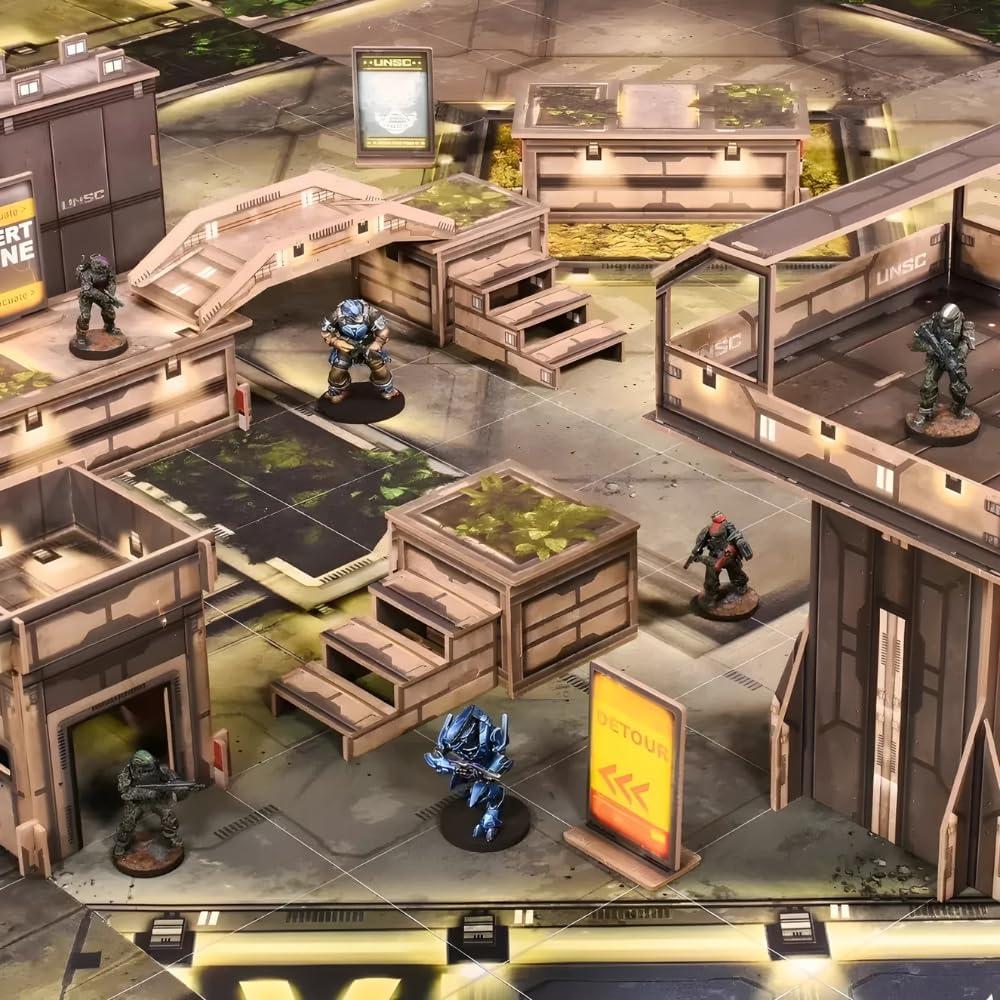 Juego de Mesa Mantic Halo: Flashpoint ODST - Miniaturas y Terreno